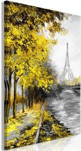 Πίνακας - Paris Channel (1 Part) Vertical Yellow - 80x120