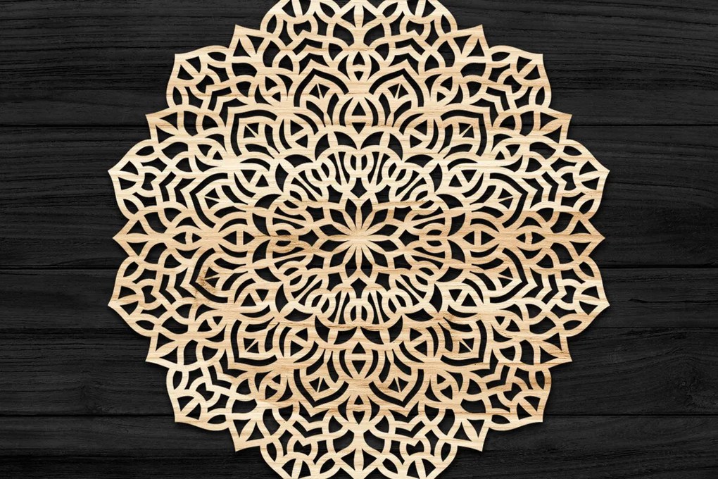 Intra απο ξύλο plywood 3mm-4mm πάχος 3D Mandala για Cricut Δίασταση 30x30 cm INTRAFABR-74279074