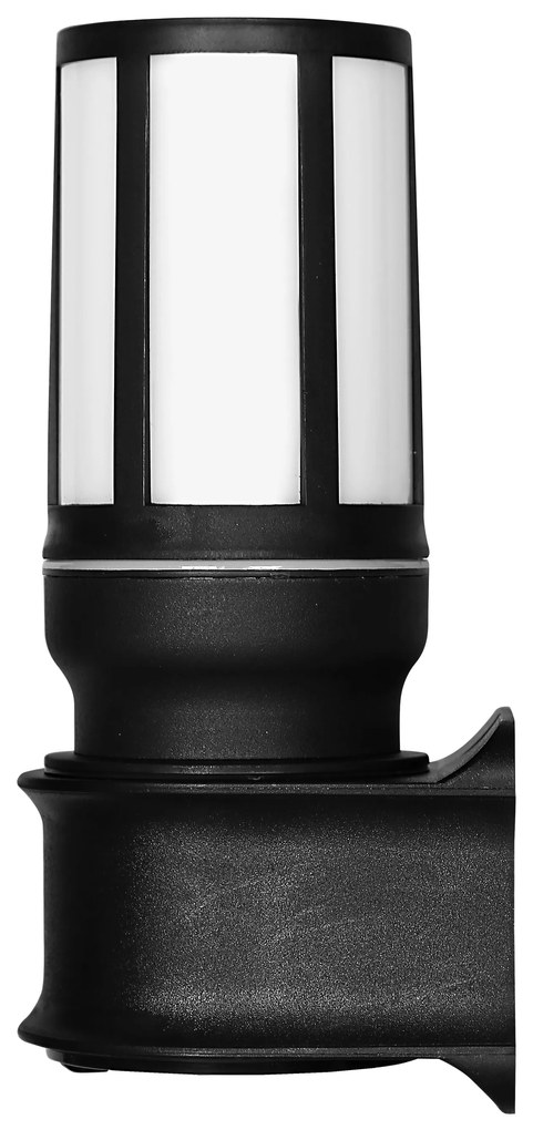 Επιτοίχιο εξωτερικό φωτιστικό πλαστικό D-272K BLACK Heronia 32-0096
