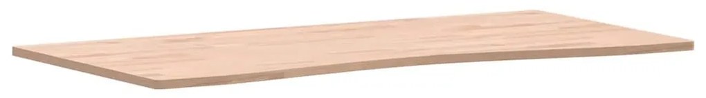 Επιφάνεια Εργασίας 100x(45-50)x1,5 εκ. από Μασίφ Ξύλο Οξιάς - Καφέ