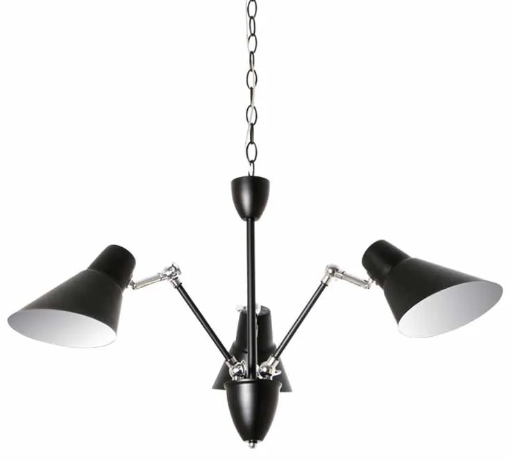 Φωτιστικό Οροφής Τρίφωτο Aca Sol TNK854573PB Black Matt