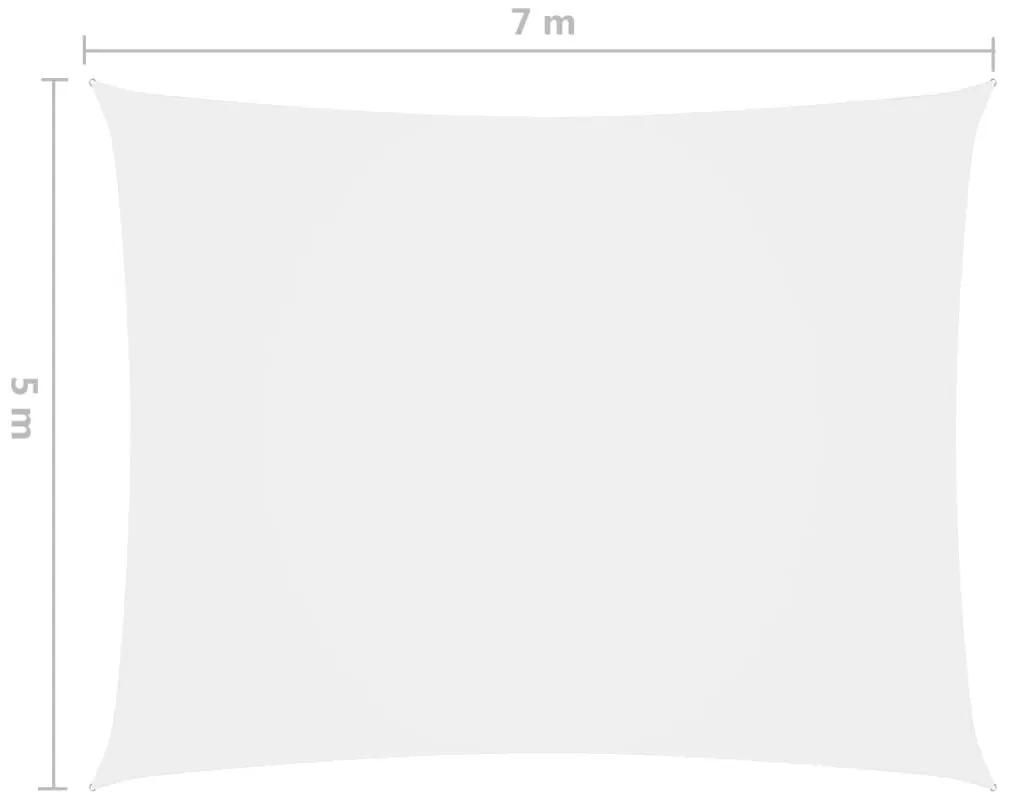 Πανί Σκίασης Ορθογώνιο Λευκό 5 x 7 μ. από Ύφασμα Oxford - Λευκό