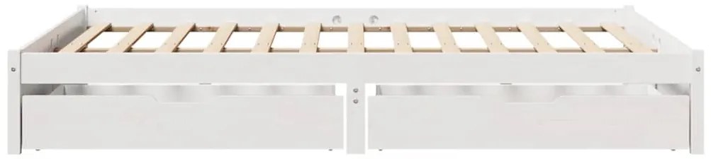 vidaXL Σκελετός Κρεβ. Χωρίς Στρώμα Λευκό 120x200 εκ Μασίφ Πεύκο