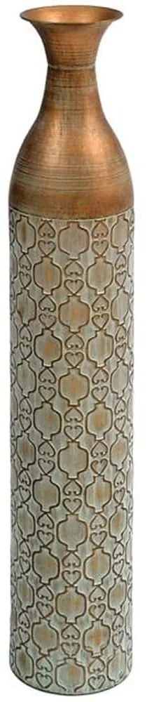 Βάζο 161-125-200 15x91cm Antique Gold Μέταλλο