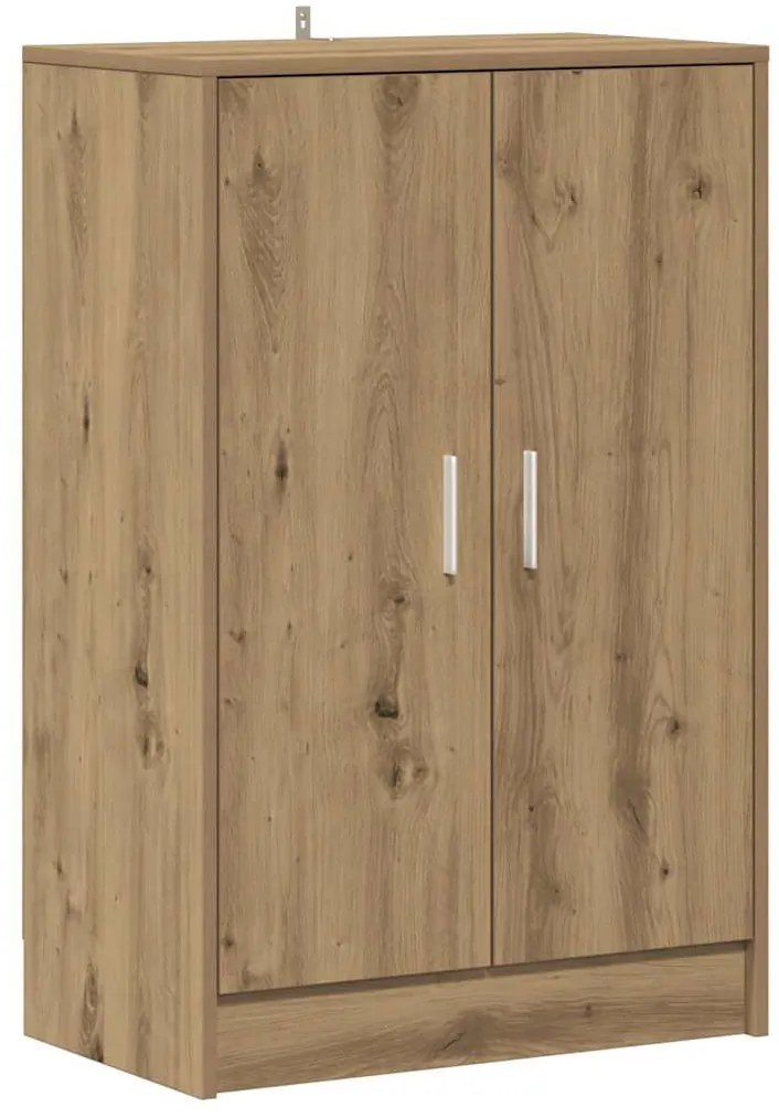 vidaXL Παπουτσοθήκη Αρτισιανή Δρυς 60x35x92 εκ. Επεξεργασμένο Ξύλο
