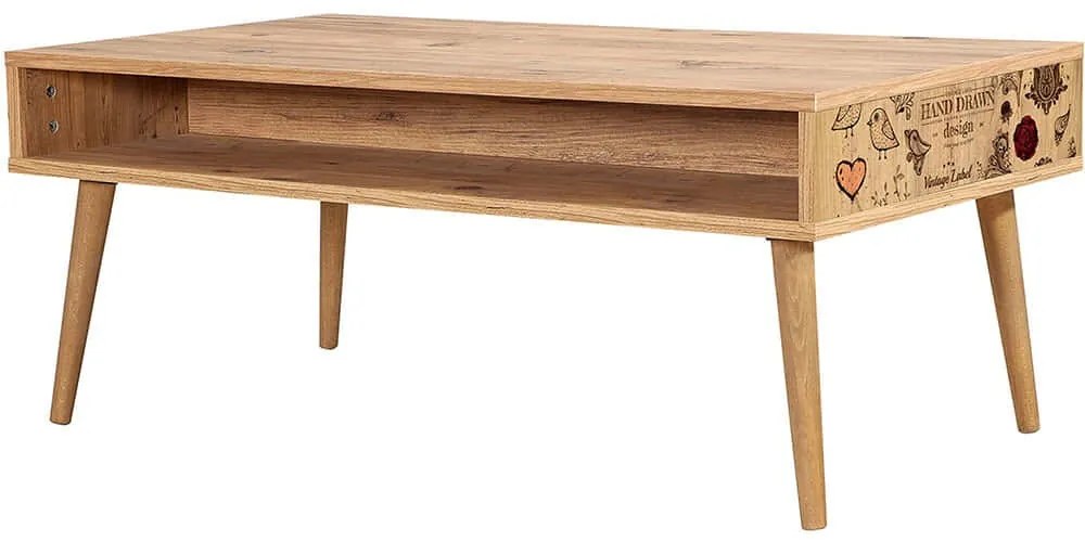 Τραπέζι Σαλονιού Viva 869VEL2522 110x60x45cm Multi