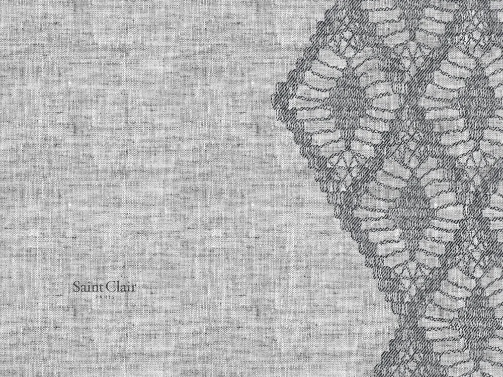 Σουπλά 3037 Anthracite 45x33 - Saint Clair