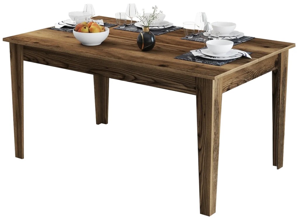 ΤΡΑΠΕΖΙ ΤΡΑΠΕΖΑΡΙΑΣ STANDARD HM9507.04 ΜΕΛΑΜΙΝΗ ΚΑΡΥΔΙ ME ΑΠΟΘHK.ΧΩΡΟ 145x88x75Yεκ.