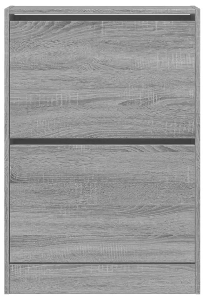 vidaXL Παπουτσοθήκη Γκρι Sonoma 60x21x87,5 εκ. από Επεξεργ. Ξύλο