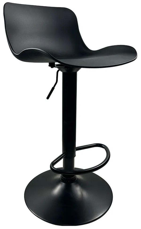 Σκαμπό Bar ArteLibre QUERIDA Μαύρο PP/Μέταλλο 44x45x58/81-79/102cm