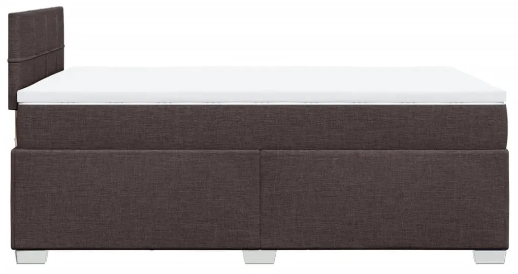 ΚΡΕΒΑΤΙ BOXSPRING ΜΕ ΣΤΡΩΜΑ ΣΚΟΥΡΟ ΚΑΦΕ 120X200 ΕΚ. ΥΦΑΣΜΑΤΙΝΟ 3285858