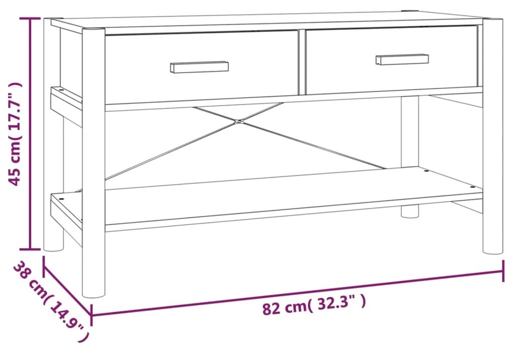 ΈΠΙΠΛΟ ΤΗΛΕΟΡΑΣΗΣ ΜΑΥΡΟ 82 X 38 X 45 ΕΚ. ΑΠΟ ΕΠΕΞΕΡΓΑΣΜΕΝΟ ΞΥΛΟ 345661