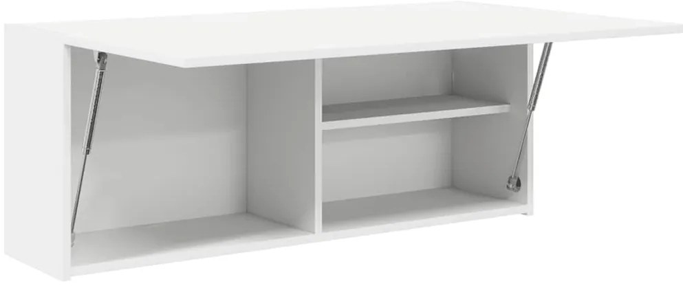 vidaXL ντουλάπι τοίχου μπάνιου λευκό 100x25x40 cm κατασκευασμένο ξύλο
