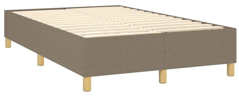 vidaXL Σκελετός Κρεβατιού Χωρίς Στρώμα Taupe 120x200 εκ. Υφασμάτινο