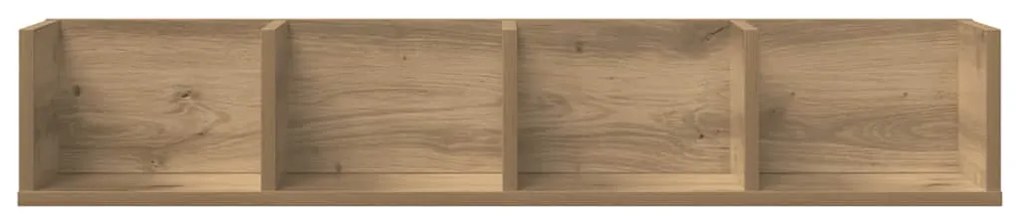 vidaXL Ραφιέρα Τοίχου CD Τεχνίτης Δρυς 100x18x18 εκ Επεξεργασμένο Ξύλο