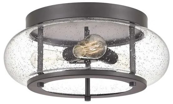 Πλαφονιέρα Φωτιστικό Οροφής 3xE27  Ύψος 18cm  Trilogy Elstead Lighting-QZ-TRILOGY-FM-OZ-Μπρονζέ QZ-TRILOGY-FM-OZ