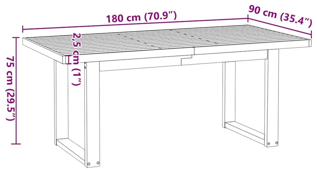 ΤΡΑΠΕΖΑΡΙΑ "NOAIN" ΠΟΔΙΑ ΣΕ ΣΧΗΜΑ U 180X90X75 CM 3328259