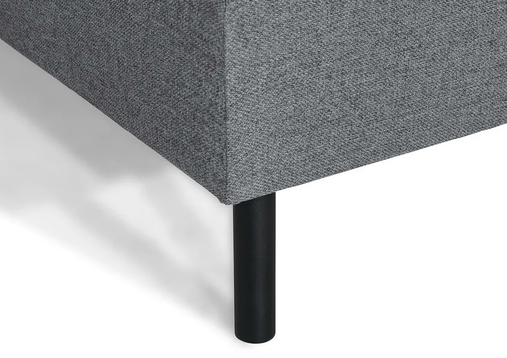 Γωνιακός Καναπές Seattle N100, Γκρι, 268x189x80cm, 87 kg, Πόδια: Μέταλλο | Epipla1.gr