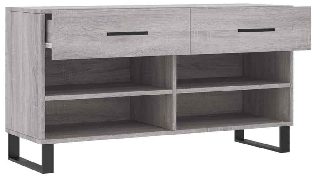 vidaXL Παπουτσοθήκη Γκρι Sonoma 102x35x55 εκ. από Επεξεργασμένο Ξύλο