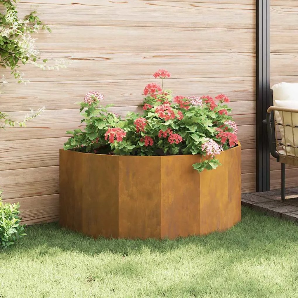 vidaXL Γλάστρα Σκ rusty 120 x 60 x 50 εκ. Ατσάλι Σκληρυθέν στον Αέρα