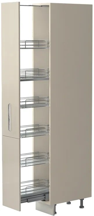 Επιδαπέδιο ντουλάπι ψηλό Raval K21-30-1KZ-Λευκό - Λευκό γυαλιστερό