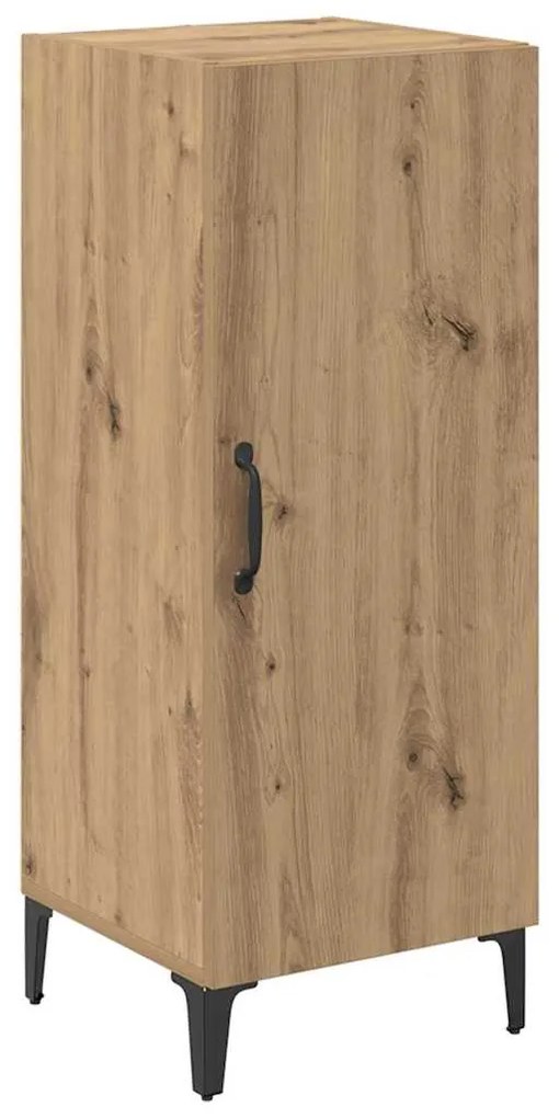 vidaXL Πλαϊνό γραφείο artisan δρυς 34,5 x 34 x 90 εκ.