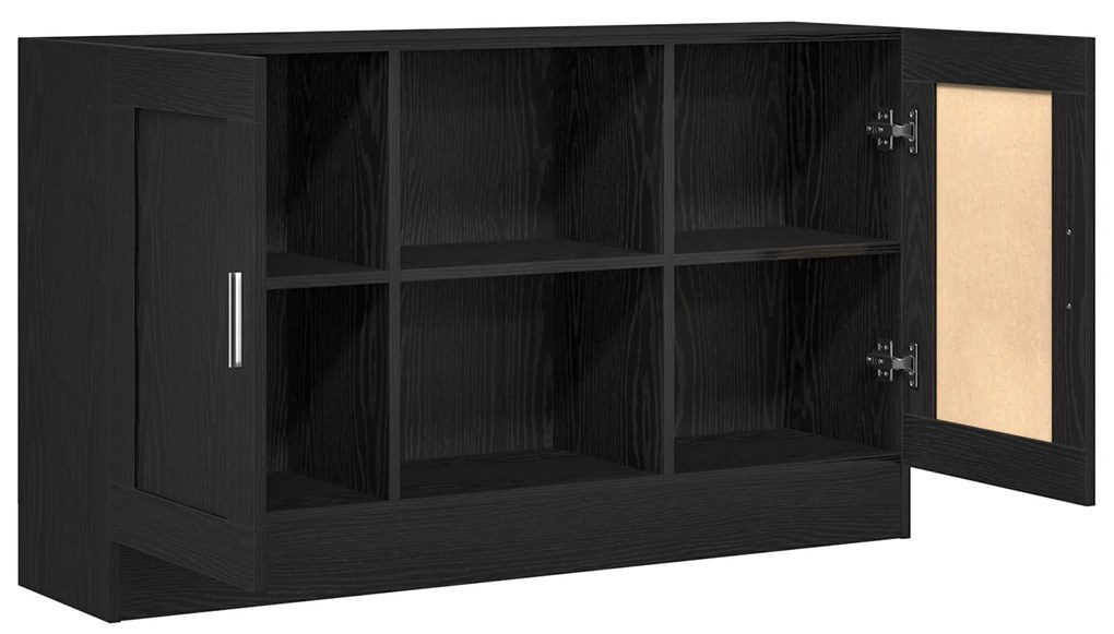 vidaXL Μαύρος Ξύλινος Μπουφές 120x30,5x70 εκ. Επεξεργασμένο Ξύλο