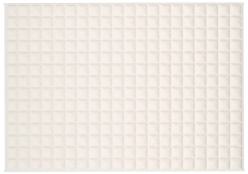 vidaXL Κουβέρτα Βαρύτητας Ανοιχτό Κρεμ 135 x 200 εκ. 6 κ. Υφασμάτινη