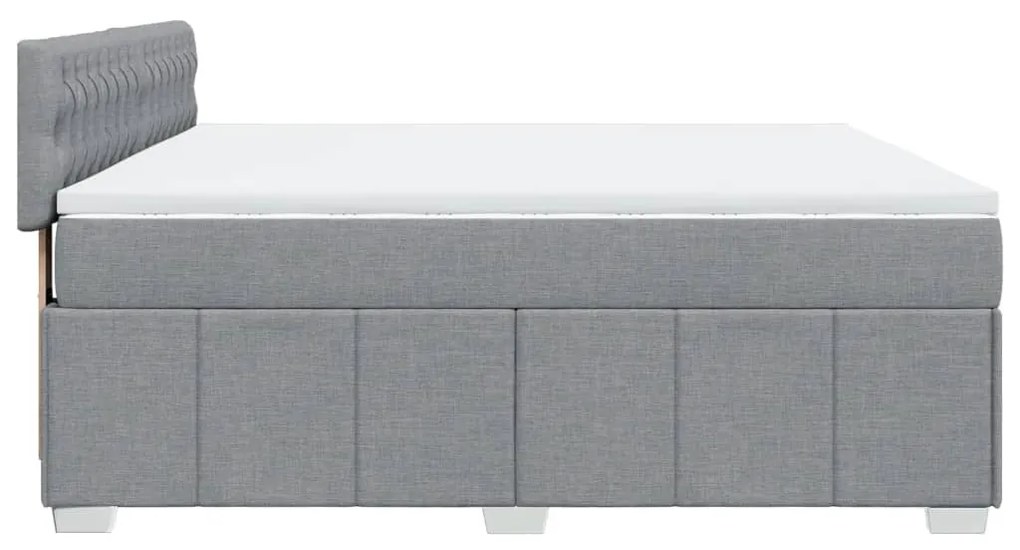 ΚΡΕΒΑΤΙ BOXSPRING ΜΕ ΣΤΡΩΜΑ ΑΝΟΙΧΤΟ ΓΚΡΙ 180X200 ΕΚ. ΥΦΑΣΜΑΤΙΝΟ 3289454