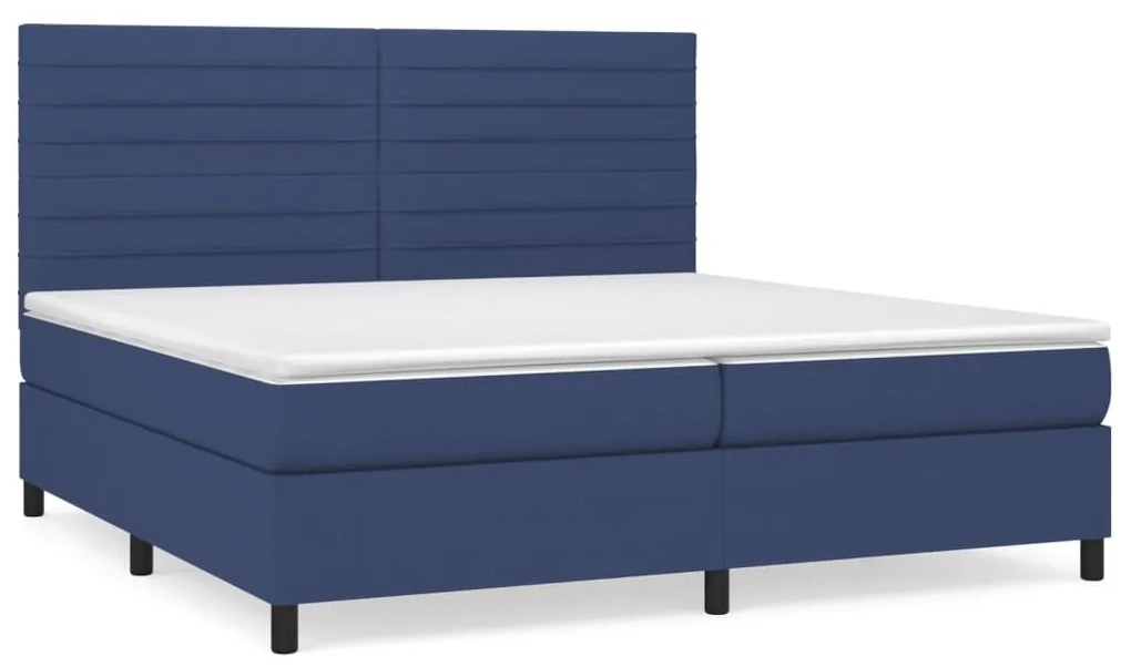 ΚΡΕΒΑΤΙ BOXSPRING ΜΕ ΣΤΡΩΜΑ ΜΠΛΕ 200X200 ΕΚ. ΥΦΑΣΜΑΤΙΝΟ 3141887