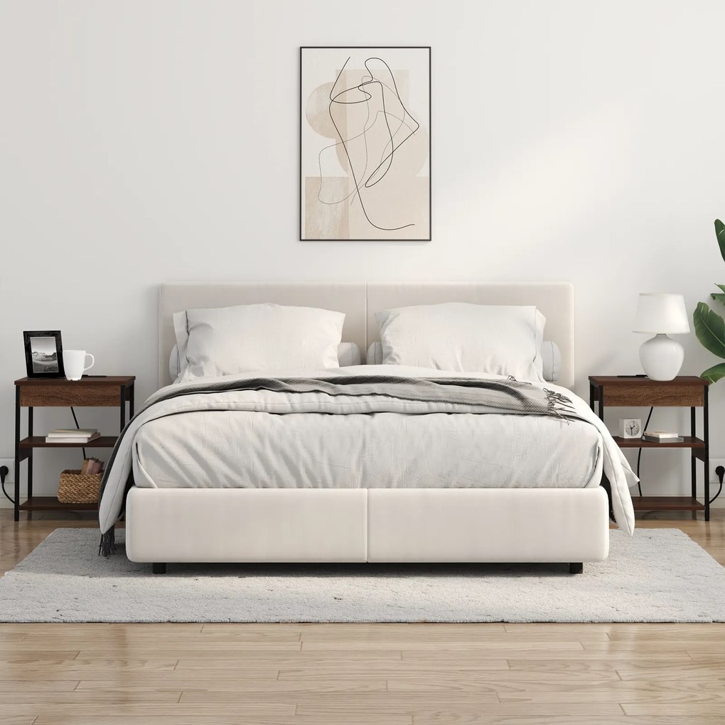 vidaXL Κομοδίνο Καφέ δρυς 41 x 31 x 51 εκ. Επεξεργασμένο ξύλο