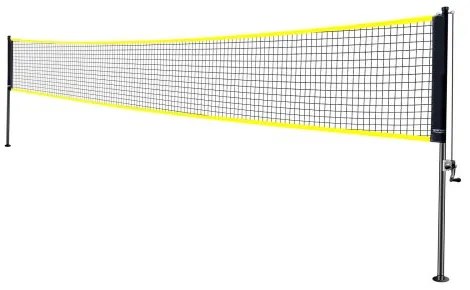 VEVOR Badminton Net Set, Outdoor Backyard Beach Park Badminton Net, Portable Badminton Equipment Set, Adults Kids Badminton Net with Poles, Carrying Bag, 4 Iron Rackets, and 3 Nylon Shuttlecocks