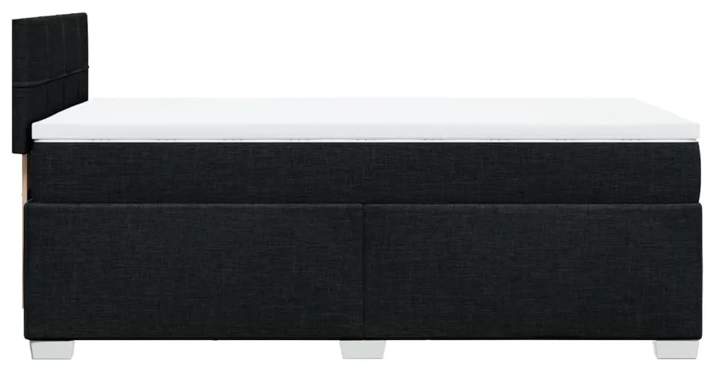 ΚΡΕΒΑΤΙ BOXSPRING ΜΕ ΣΤΡΩΜΑ ΜΑΥΡΟ 90X190 ΕΚ.ΥΦΑΣΜΑΤΙΝΟ 3285745