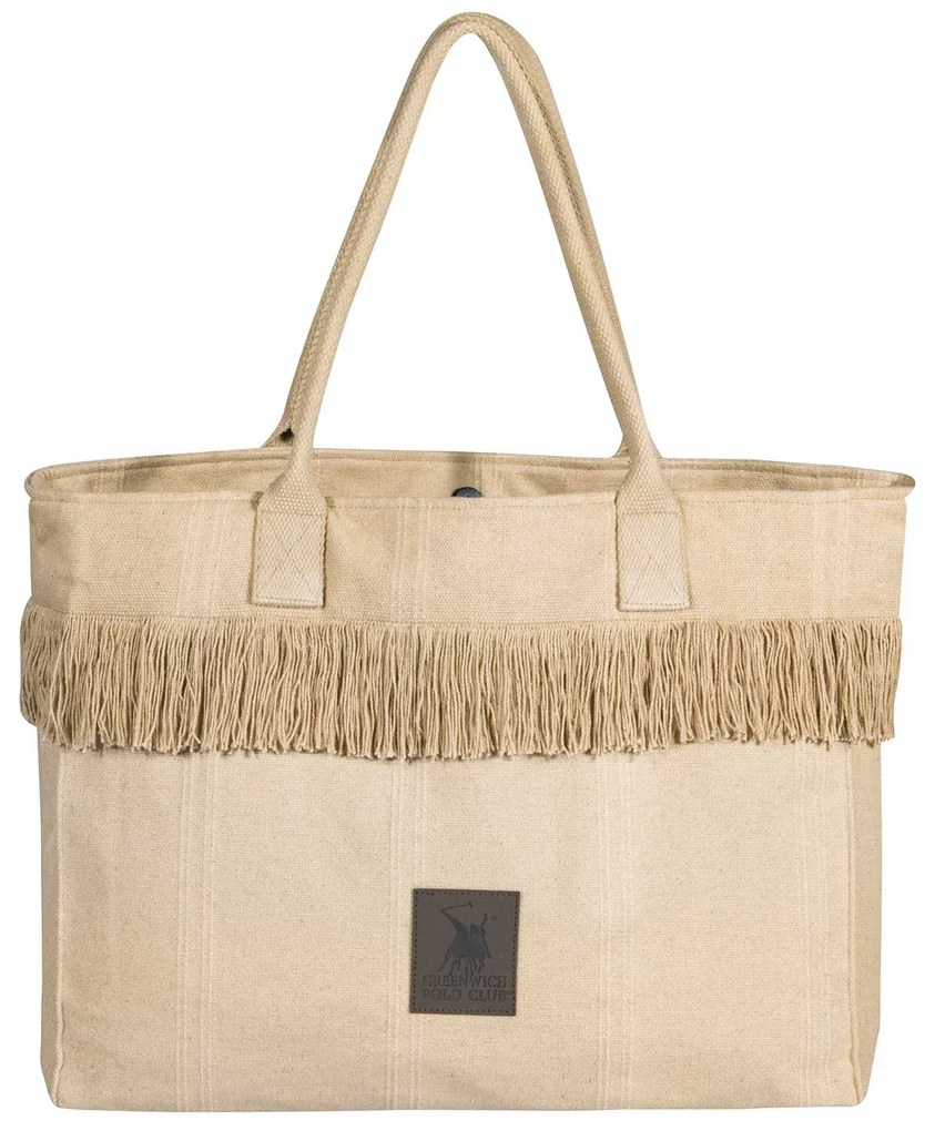Τσάντα Θαλάσσης Polyester 46x36εκ. Essential 4083 Μπεζ Greenwich Polo Club