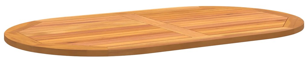 vidaXL Επιφάνεια Τραπέζι 120x70x2,2 cm Ωοειδής Μασίφ Ξύλο Acacia