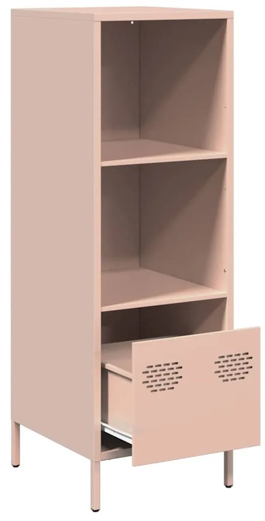 vidaXL Ντουλάπι Ροζ 35x39x103,5 εκ. από Χάλυβα