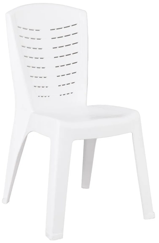 Καρέκλα Κήπου CLEO Στοιβαζόμενη Λευκό PP 50x53x89cm