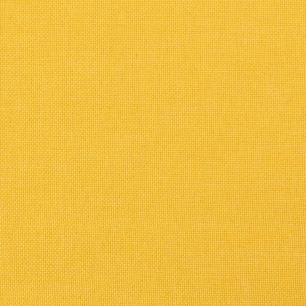 Υποπόδιο Κίτρινο 78 x 56 x 32 εκ. Υφασμάτινο - Κίτρινο