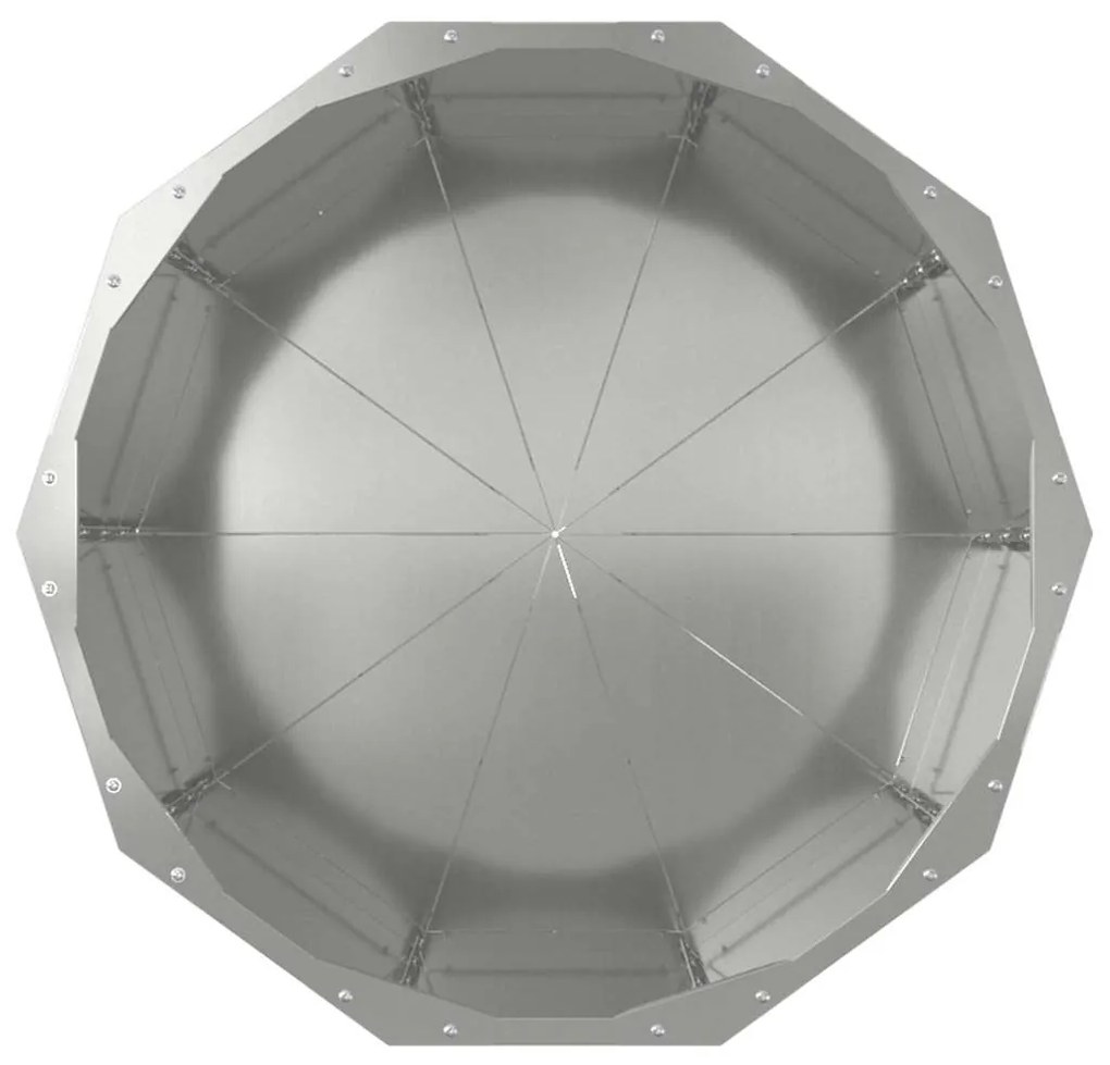 vidaXL Γλάστρα Ασημί 60 x 60 x 50 εκ Επικαλυμμένος Χάλυβας