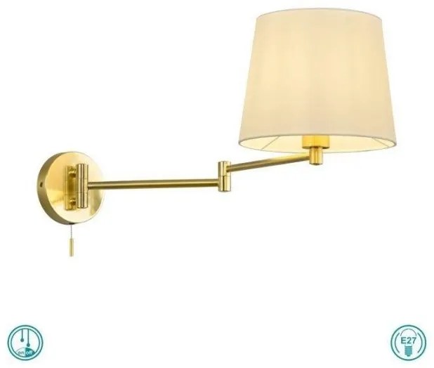 Απλίκα Φωτιστικό Τοίχου Λευκό Lyon 209100108 Trio Lighting-209100108-Λευκό 209100108
