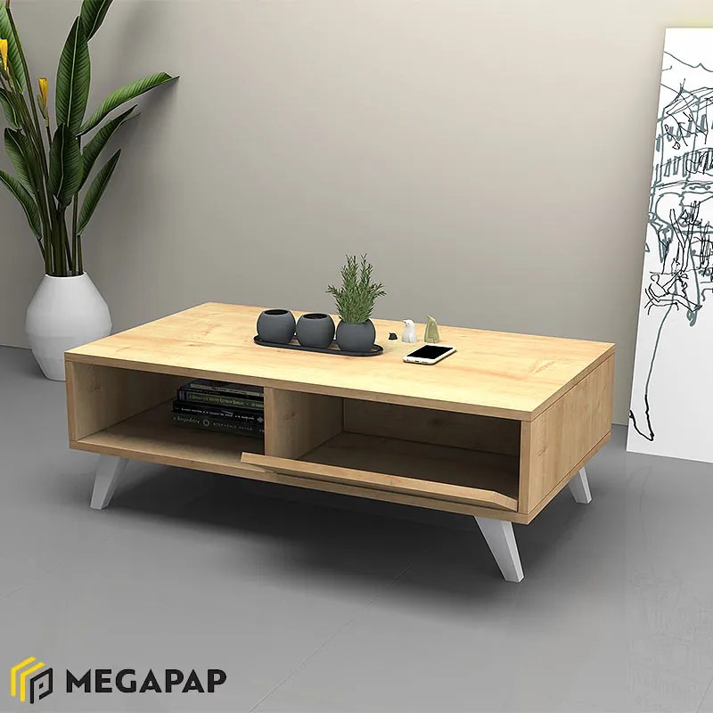 ΤΡΑΠΕΖΑΚΙ ΣΑΛΟΝΙΟΥ ASTER MEGAPAP ΧΡΩΜΑ SONOMA 120X56X40ΕΚ.