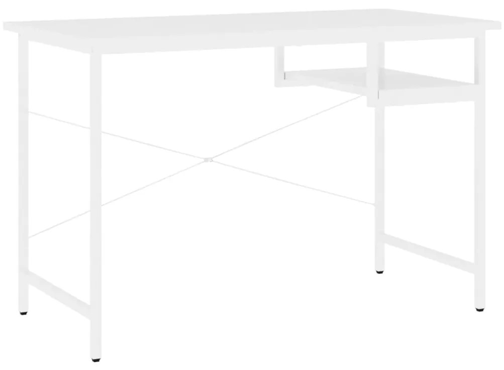 vidaXL Γραφείο Υπολογιστή Λευκό 105 x 55 x 72 εκ. από MDF και Μέταλλο
