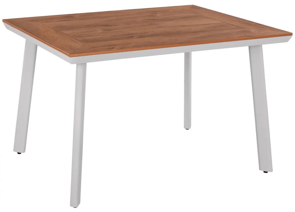 Τραπέζι TABER Αλουμινίου Λευκό με Επιφάνεια Polywood 120x80x72,5Υ εκ. 120x80x72.5 εκ.