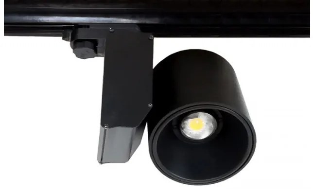 Σποτ Ράγας LED 34W Τριφασικό 3000K Φ10,6cm Miranda-G/S Interlight-14627-Αλουμίνιο 14627