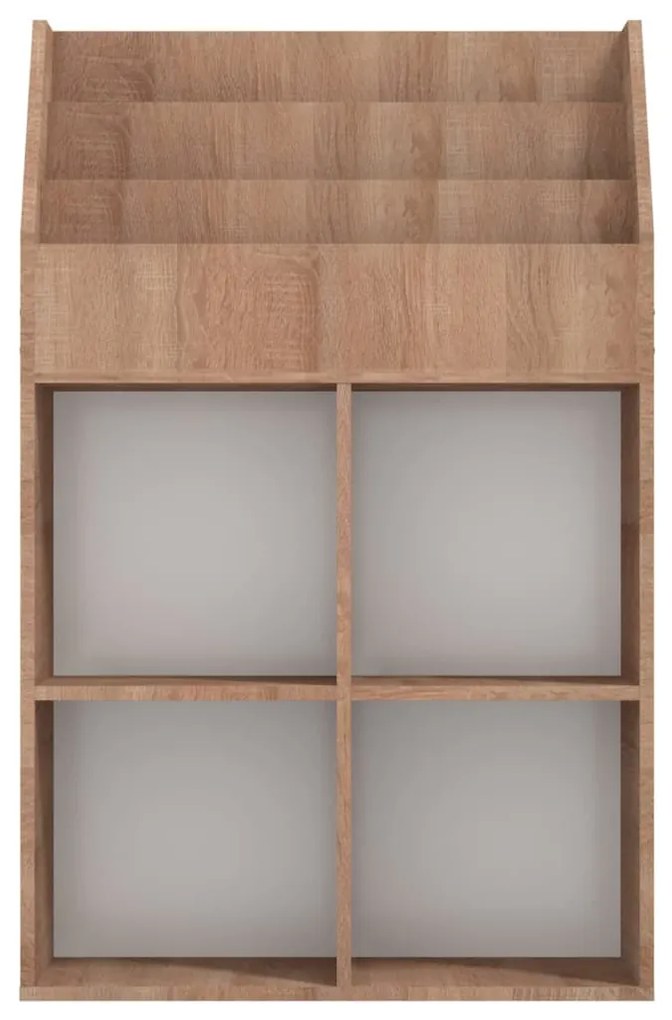 vidaXL Παιδική Ραφιέρα Περιοδικών Sonoma Δρυς 71x30x114εκ Μοριοσανίδα