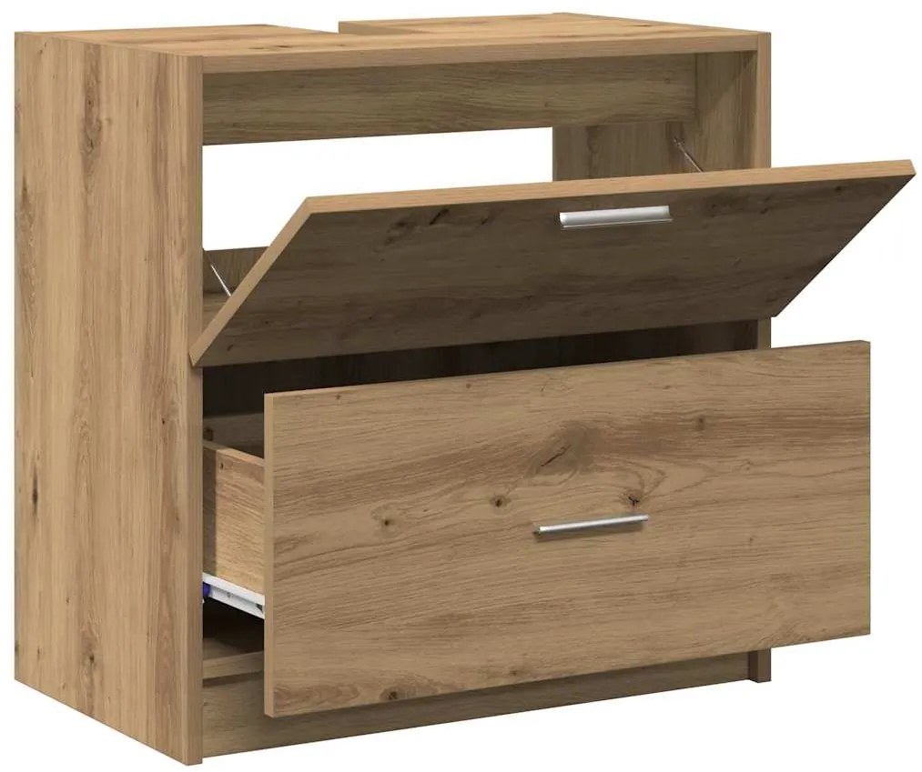vidaXL Ντουλάπι Νεροχύτη με συρτάρι Artisan Oak 59 x 37 x 59 cm