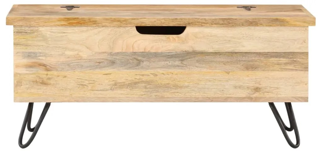 vidaXL Μπαούλο 90 x 40 x 45 εκ. από Μασίφ Ξύλο Μάνγκο