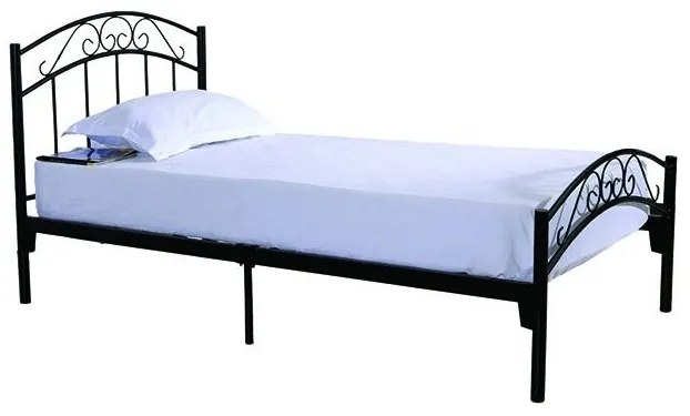 Κρεβάτι ZIZEL Μεταλλικό Sandy Black 208x91x87cm (200x90cm)