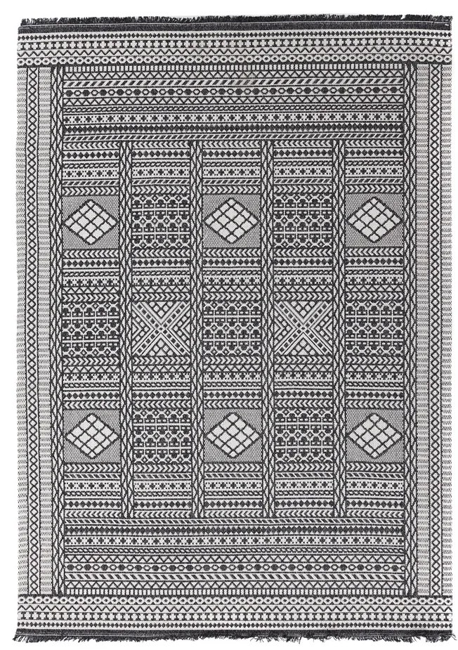 Χαλί All Season (127x190) Royal Carpet Casa Cotton 22094 Black