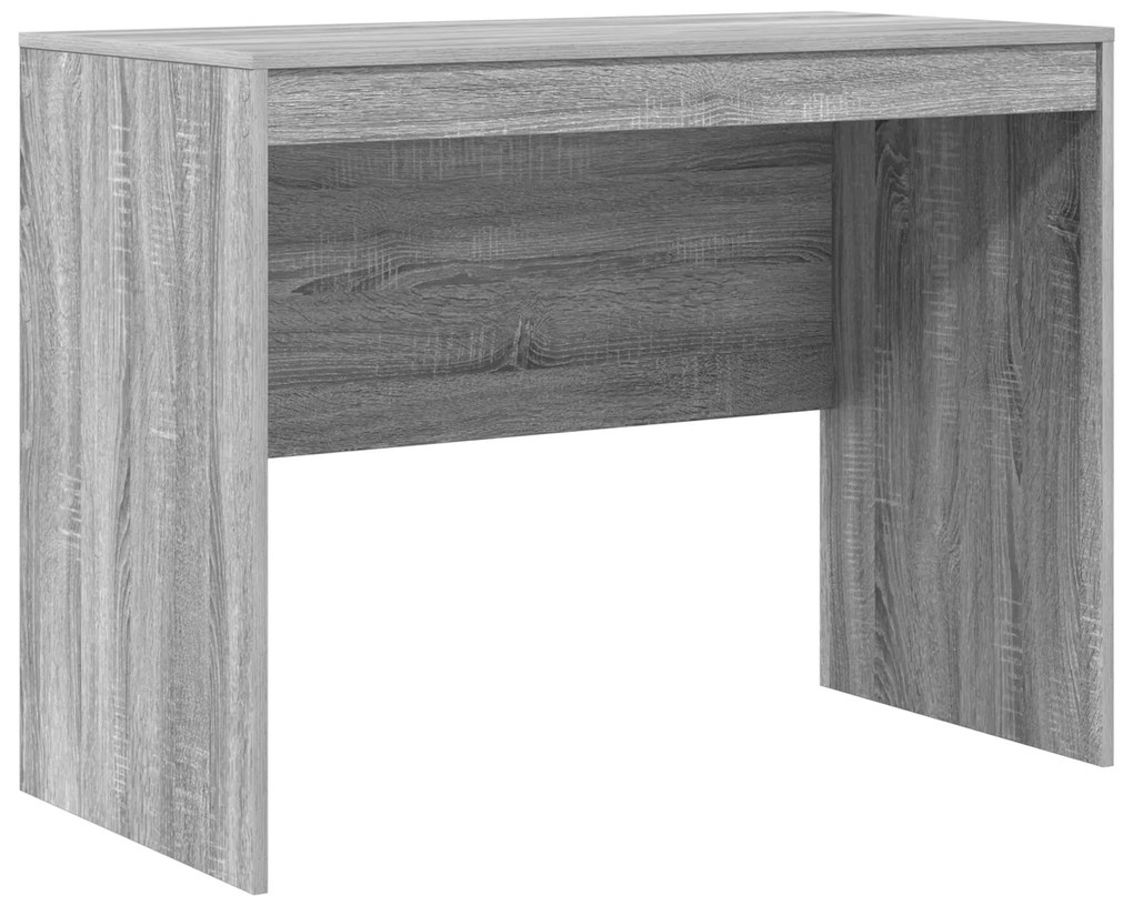 vidaXL Γραφείο Γραφής Γκρι σωνόμα MDF, Βερνικωτό ξύλο 100 x 50 x 76 εκ